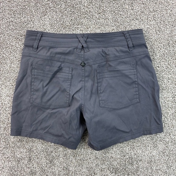PrAna Revenna Shorts Women's 2 Gray Stretch Hiking Nylon‎ Outdoor - Picture 3 of 4